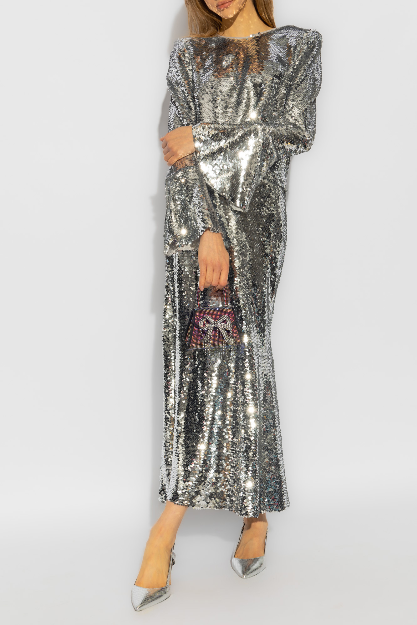 Silver Sequin skirt Self Portrait - SchaferandweinerShops VG